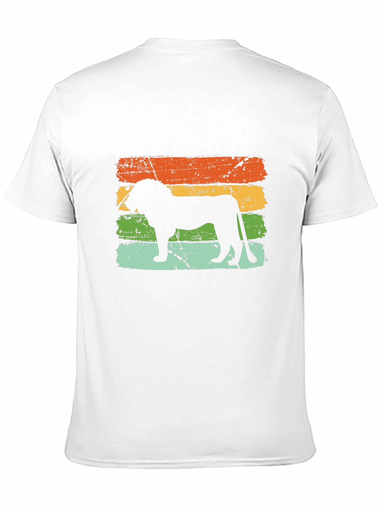 Retro Lion Graphic Tee - Vintage Style Black T-Shirt