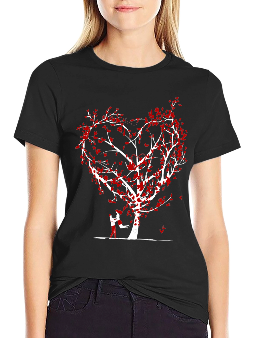 Heart Tree Love Graphic T-Shirt