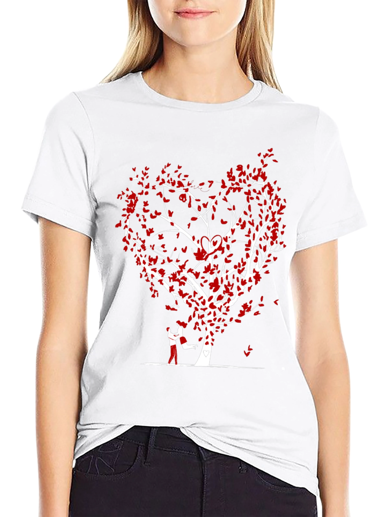 Heart Tree Love Graphic T-Shirt