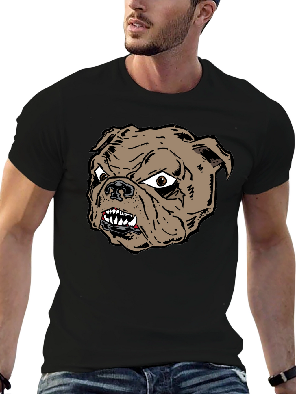 Bulldog Graphic Tee - Fierce Dog Lover Shirt