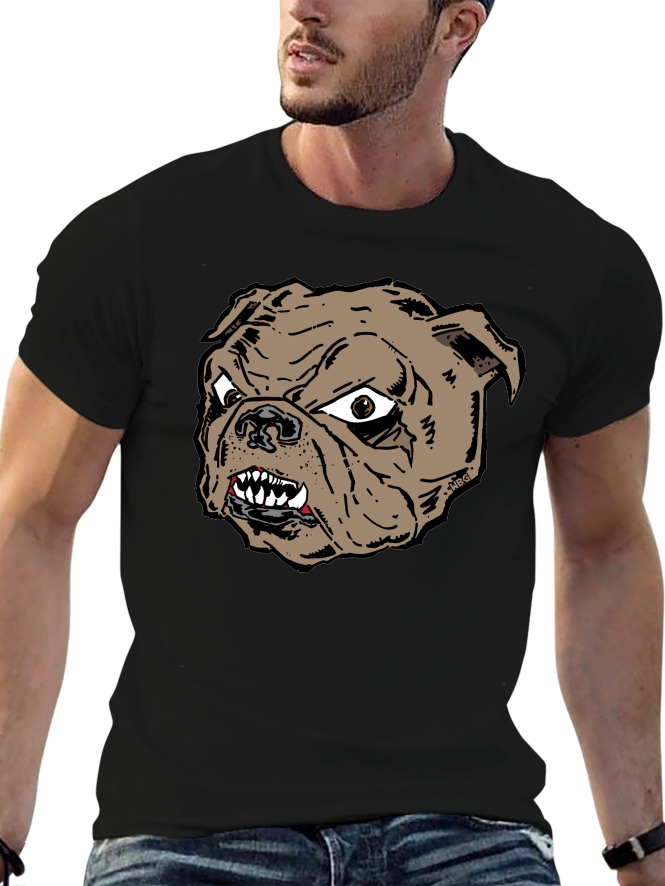 Bulldog Graphic Tee - Fierce Dog Lover Shirt