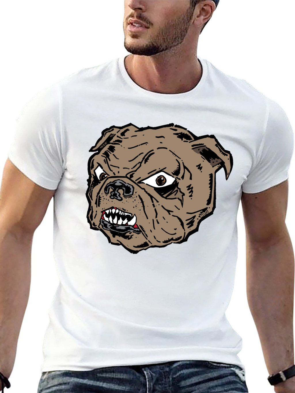 Bulldog Graphic Tee - Fierce Dog Lover Shirt