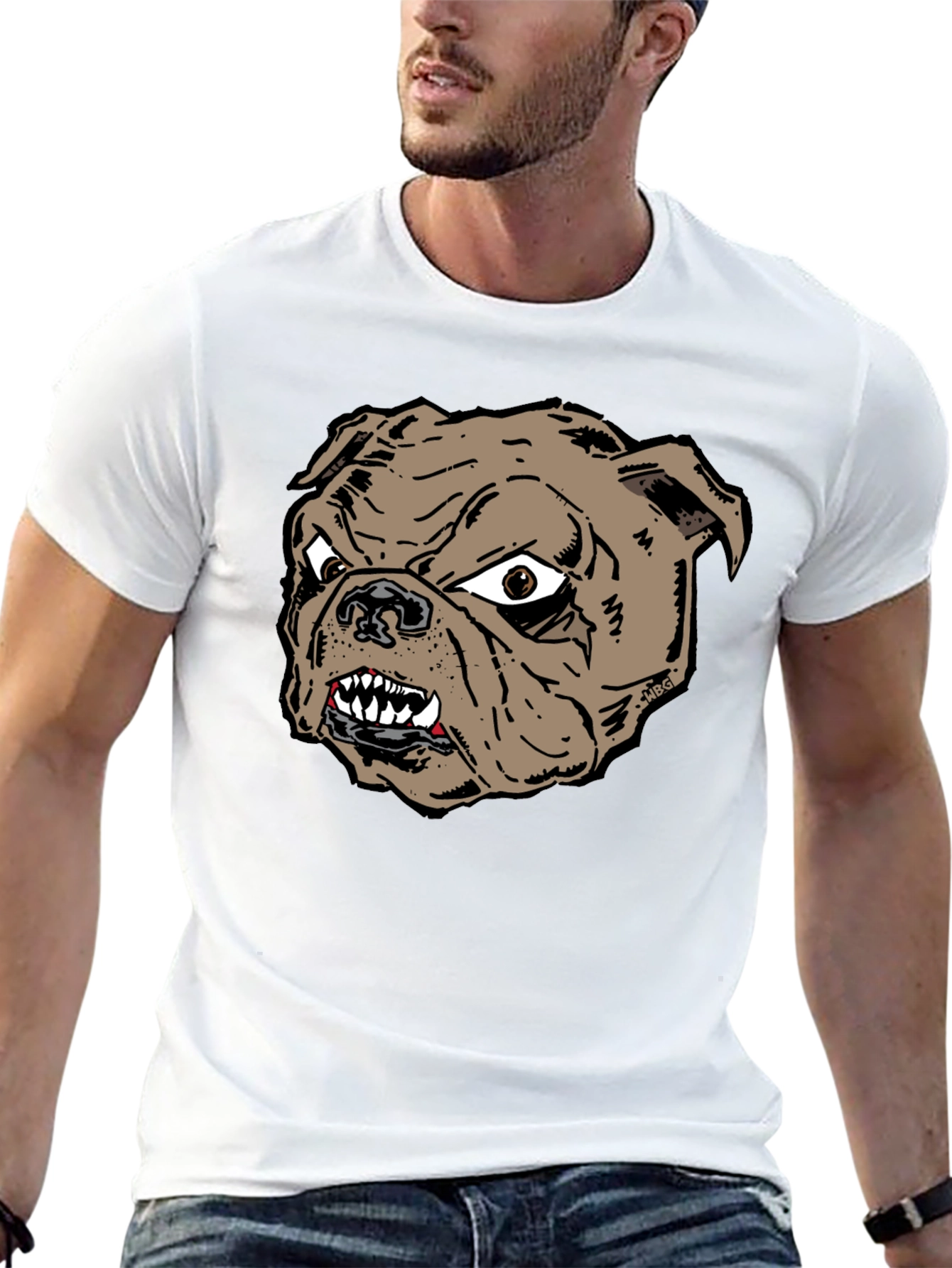 Bulldog Graphic Tee - Fierce Dog Lover Shirt
