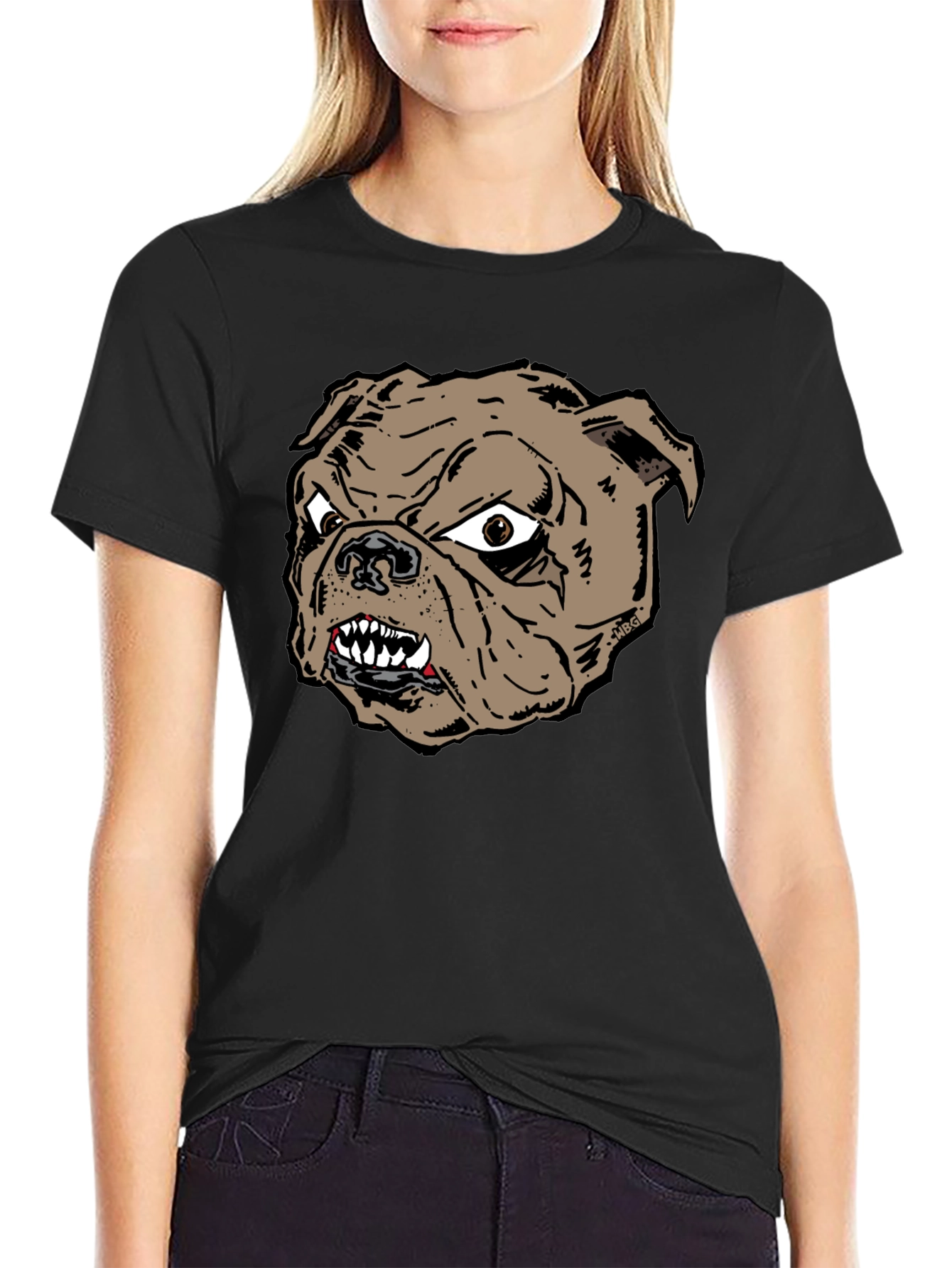 Bulldog Graphic Tee - Fierce Dog Lover Shirt