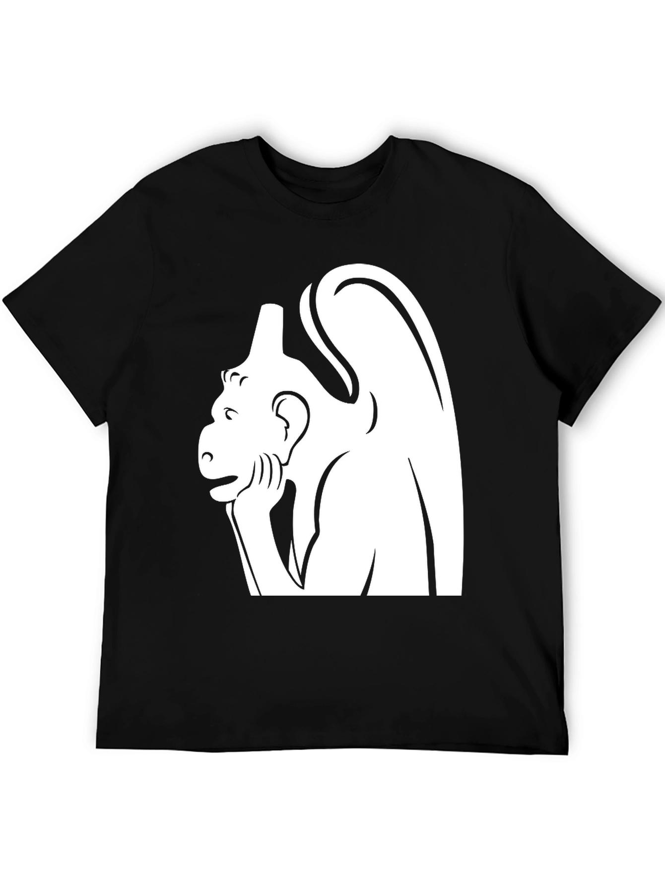 Notre Dame Gargoyle T-Shirt - Black Cotton Blend
