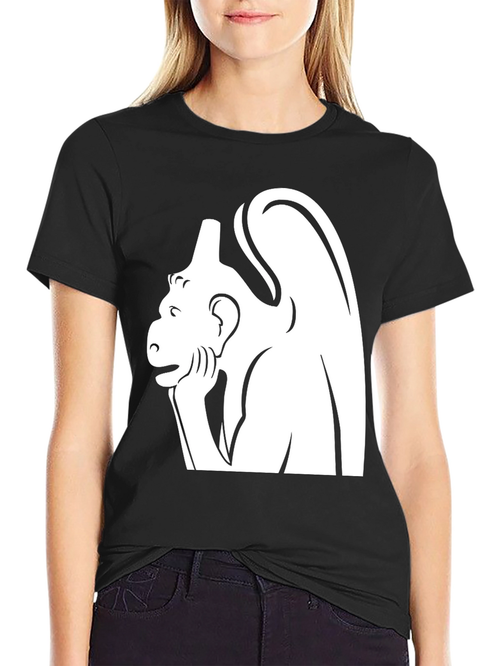 Notre Dame Gargoyle T-Shirt - Black Cotton Blend