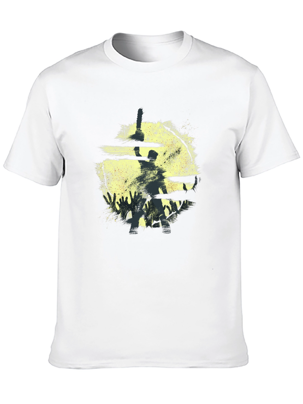 Silhouette Horror Graphic Black T-Shirt