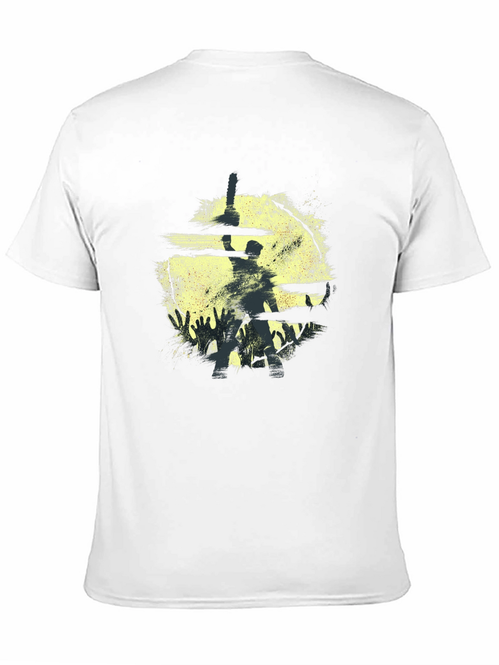 Silhouette Horror Graphic Black T-Shirt