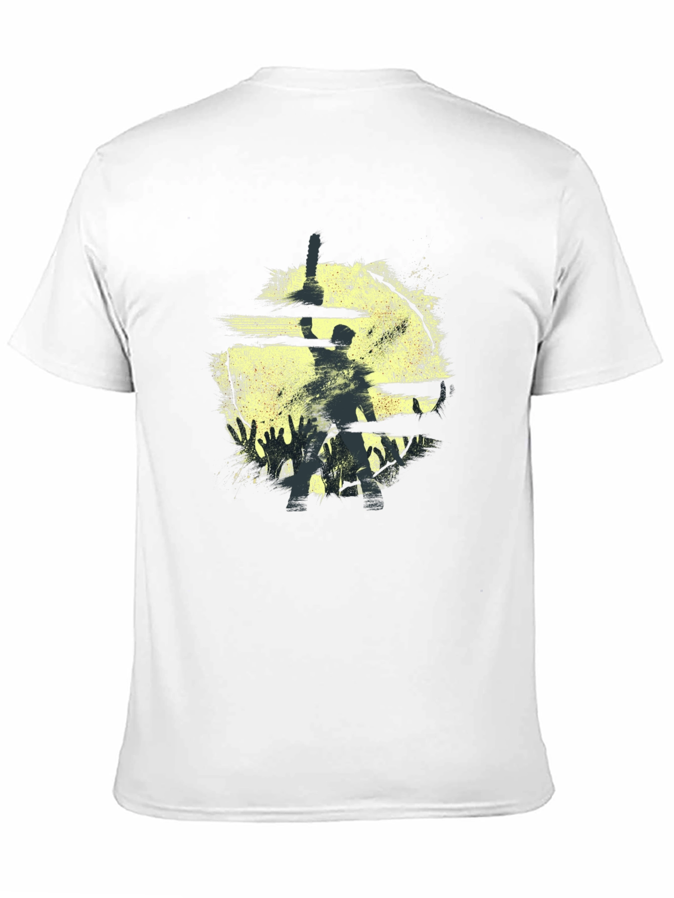 Silhouette Horror Graphic Black T-Shirt