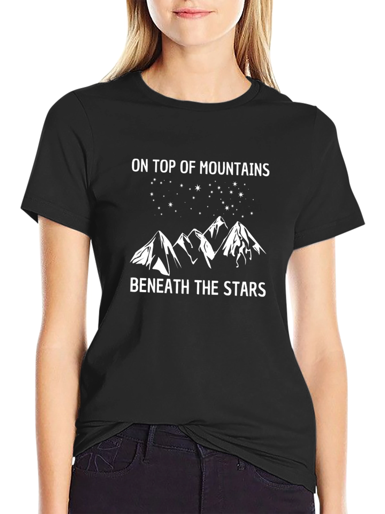 Mountain & Stars Graphic Tee - Nature Lover