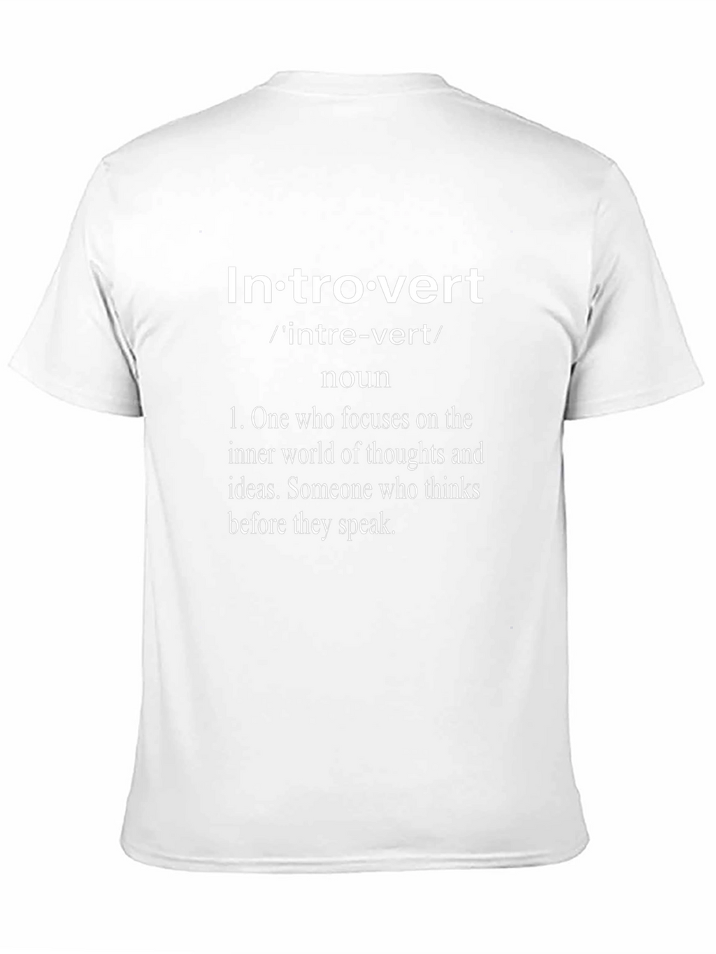 Introvert Definition T-Shirt - Black Cotton Tee