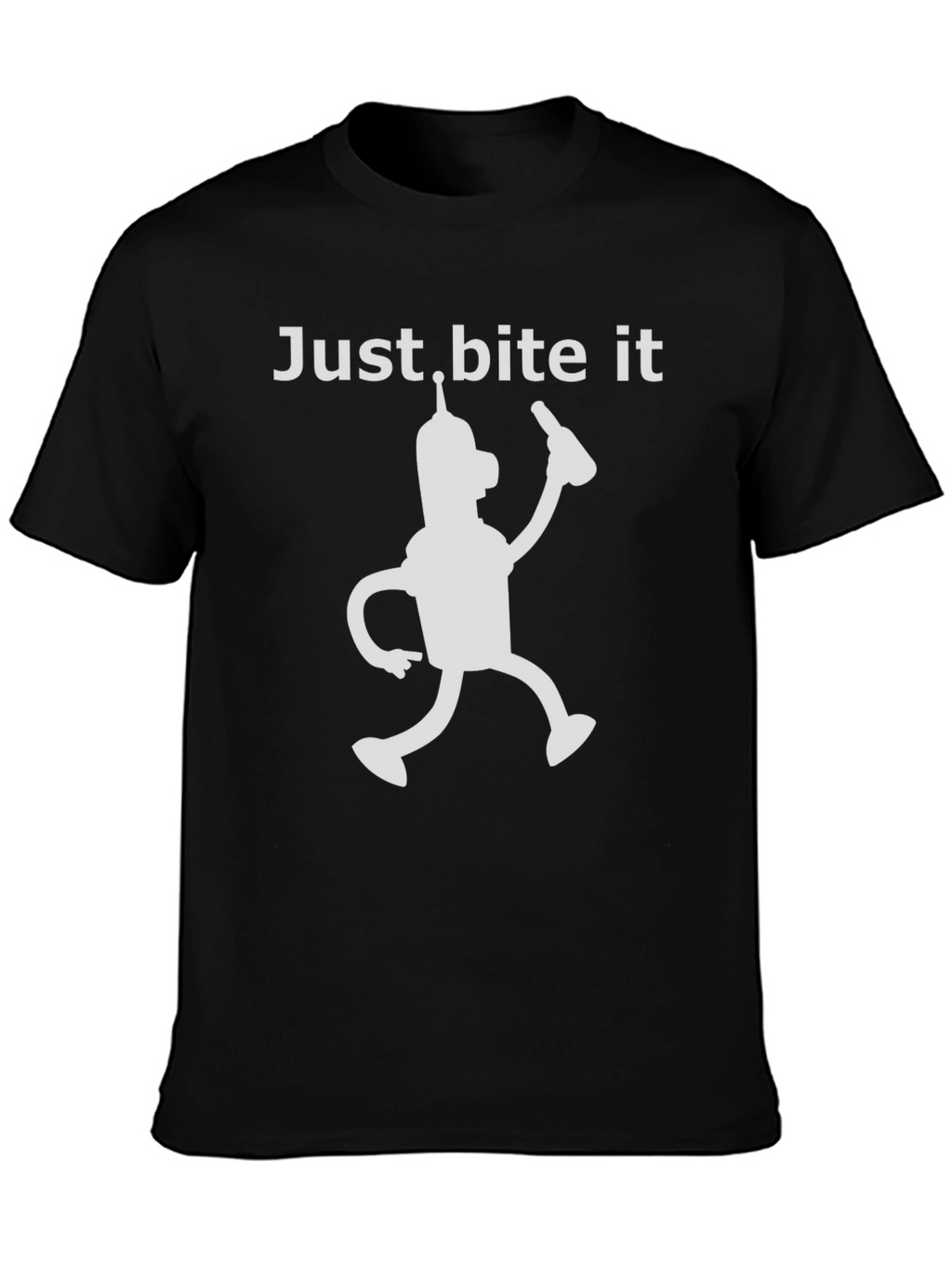 Just Bite It Bender T-Shirt - Funny Robot Tee