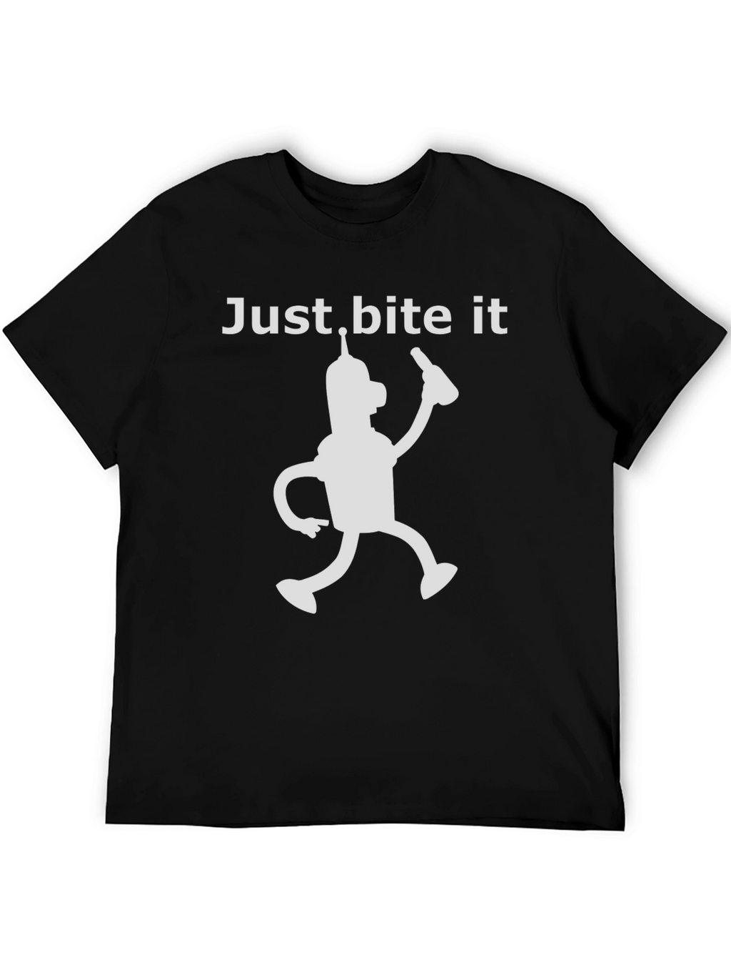 Just Bite It Bender T-Shirt - Funny Robot Tee