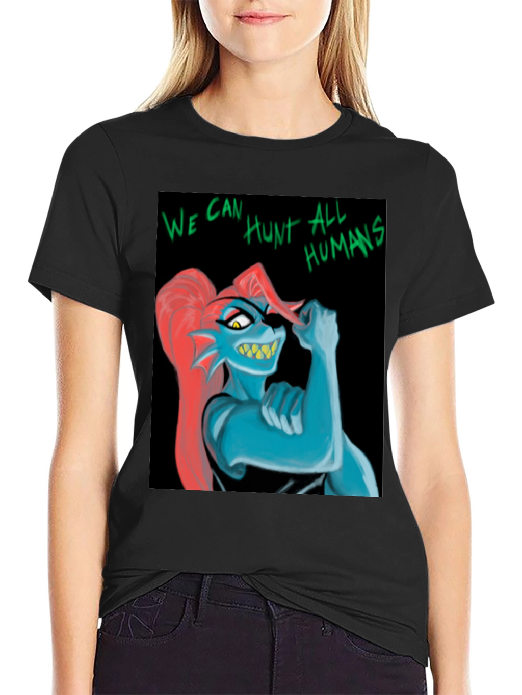 Undertale Undyne T-Shirt: We Can Hunt All Humans!
