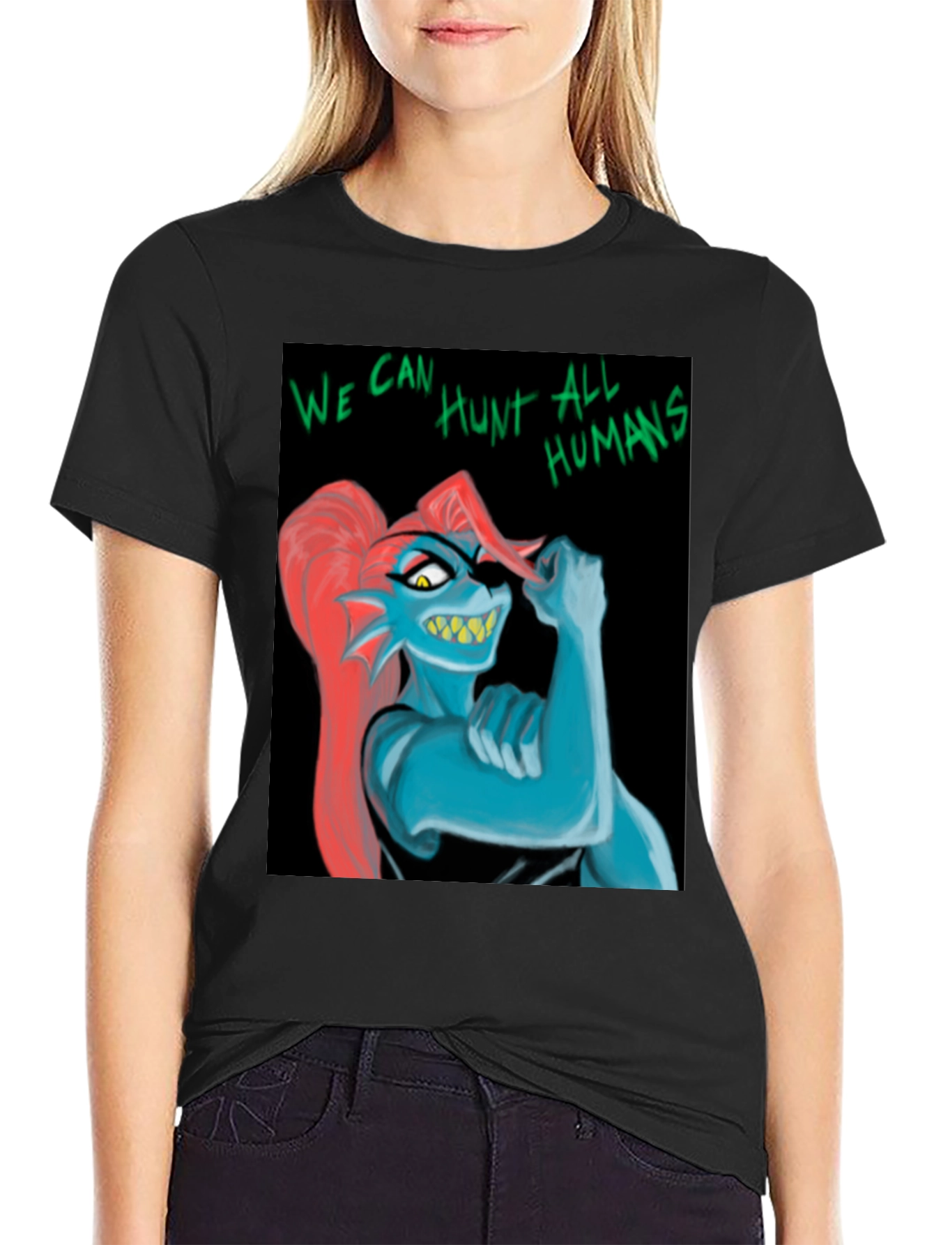 Undertale Undyne T-Shirt: We Can Hunt All Humans!
