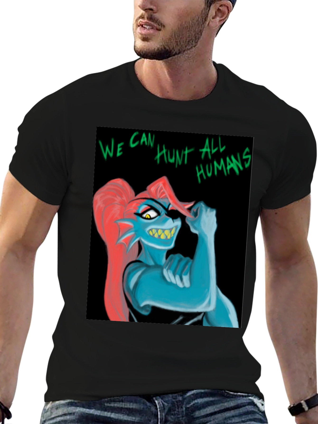 Undertale Undyne T-Shirt: We Can Hunt All Humans!