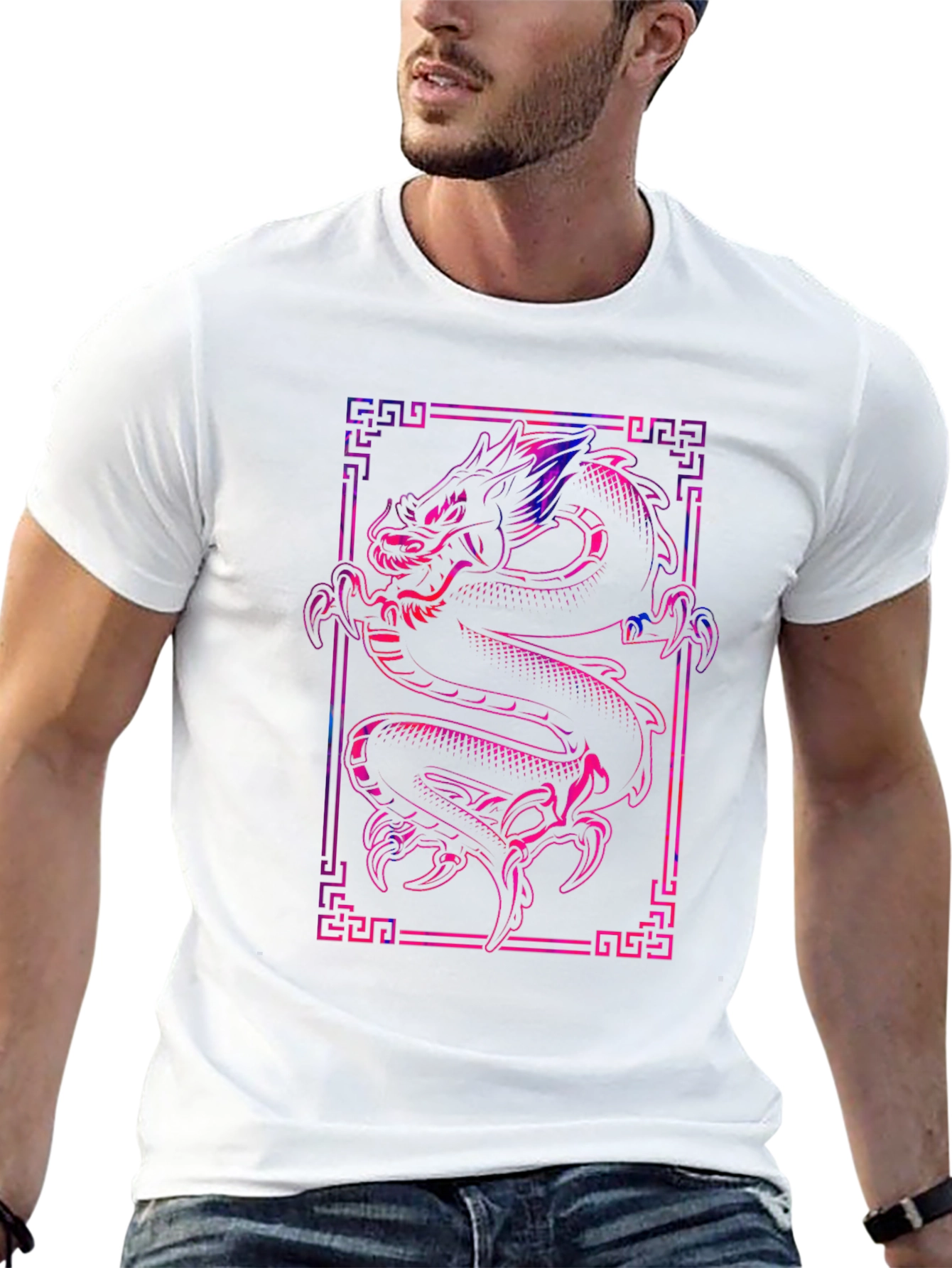Dragon Graphic Tee - Stylish Black T-Shirt