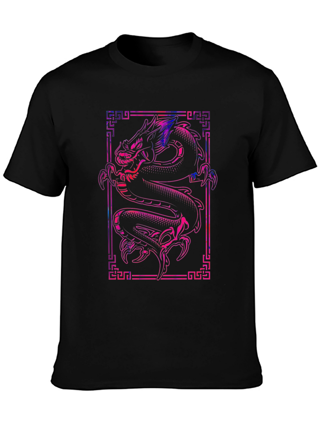 Dragon Graphic Tee - Stylish Black T-Shirt