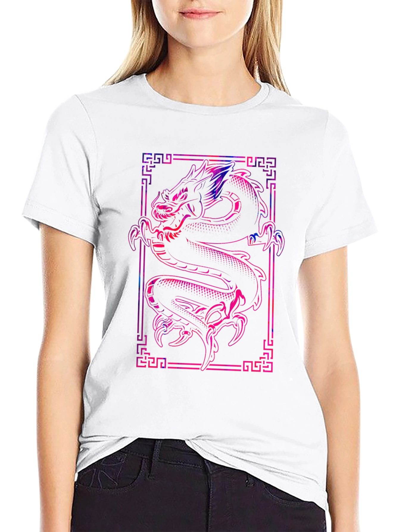 Dragon Graphic Tee - Stylish Black T-Shirt