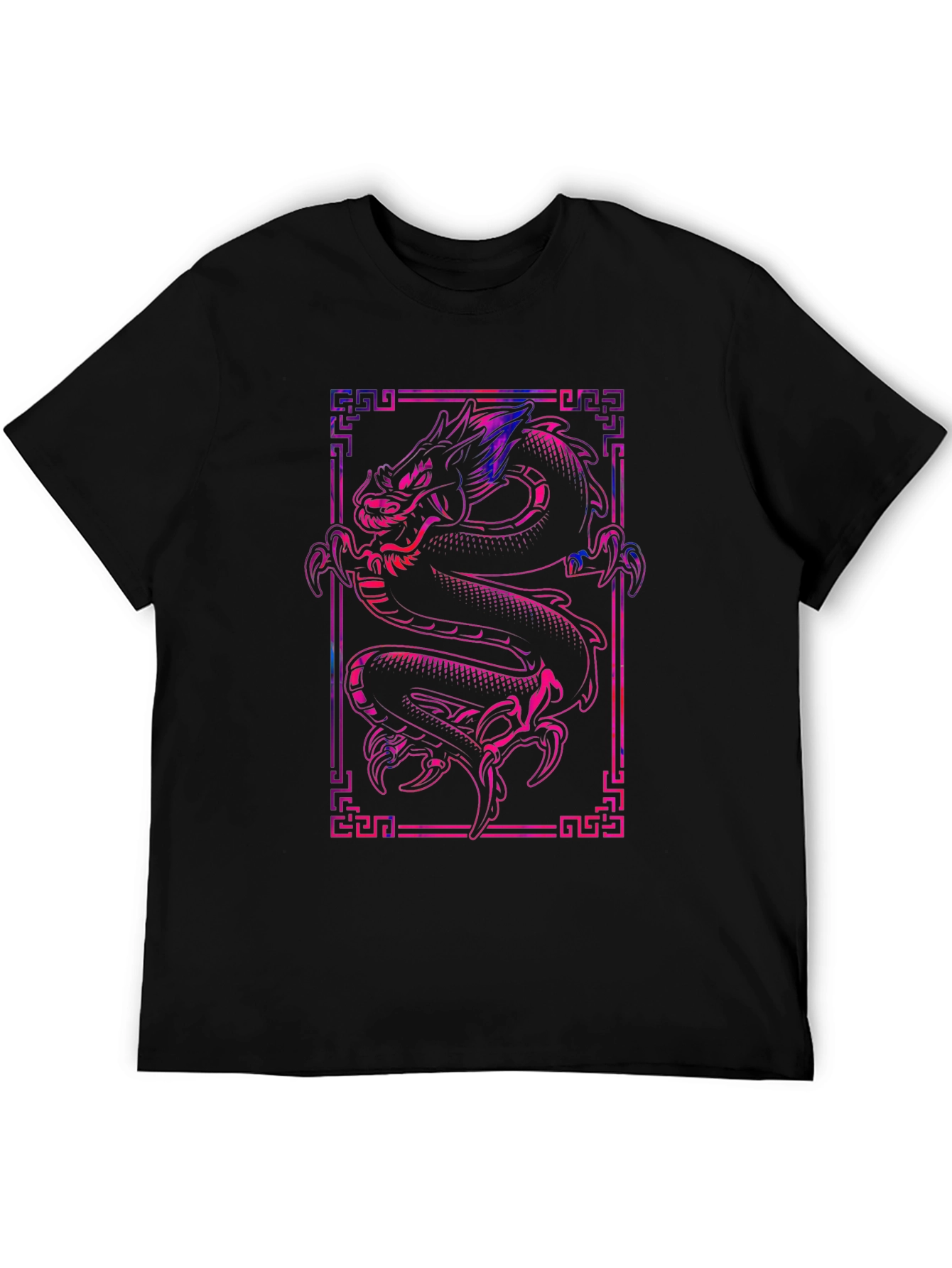 Dragon Graphic Tee - Stylish Black T-Shirt