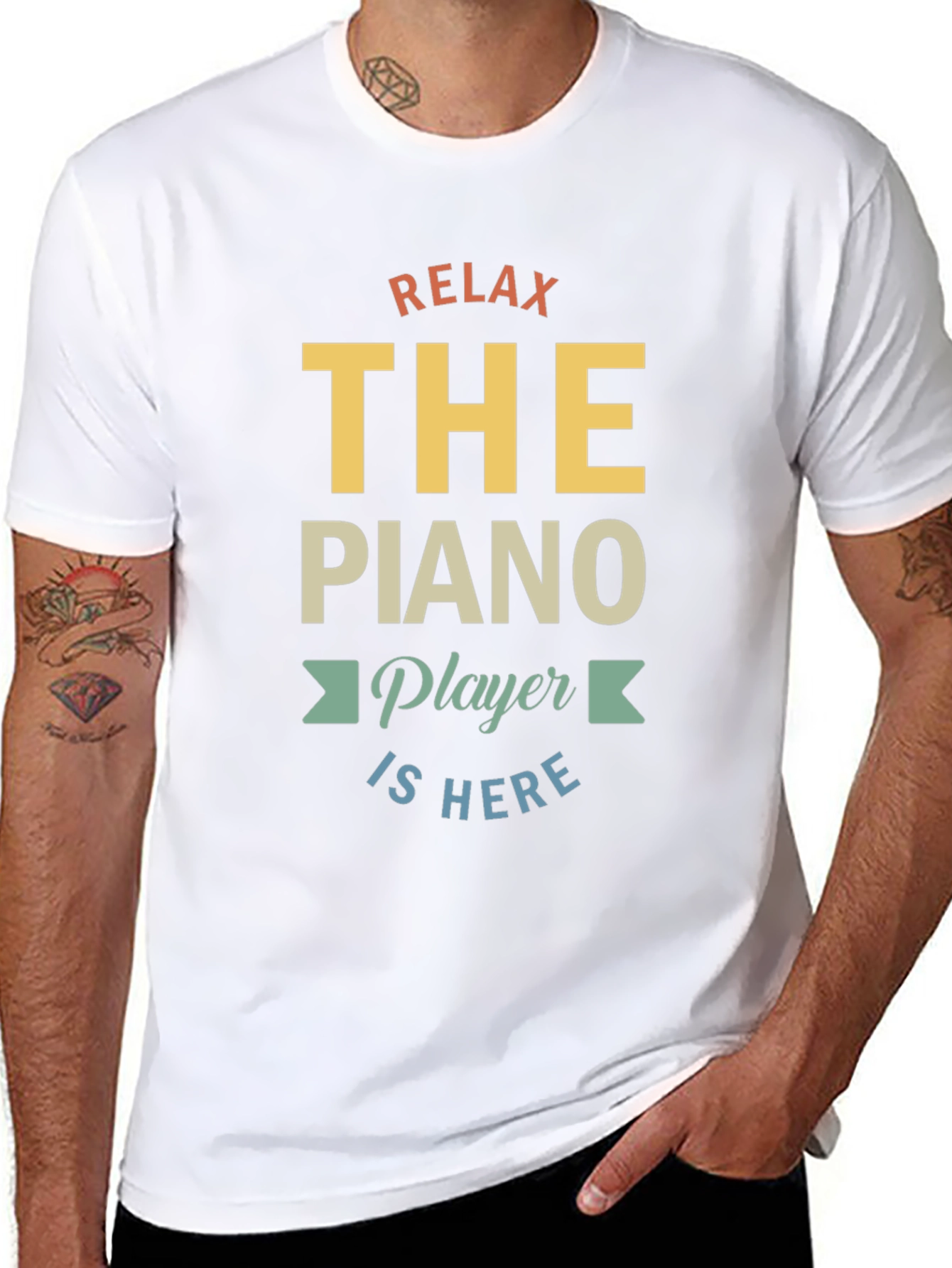 Relax The Piano Player Is Here Graphic T-Shirt