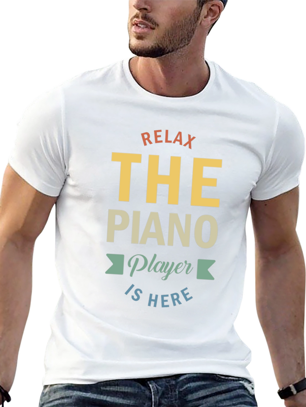 Relax The Piano Player Is Here Graphic T-Shirt