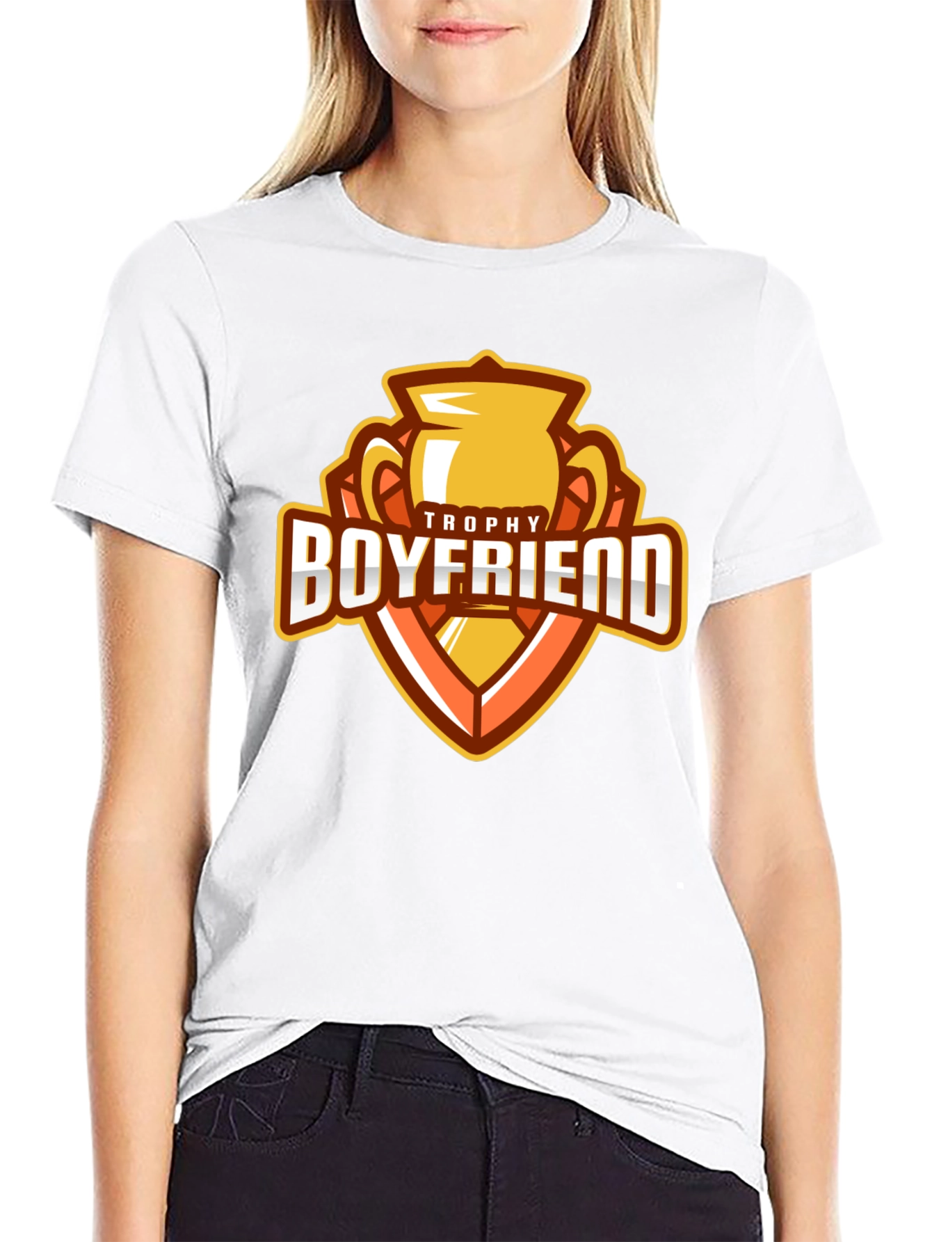 Trophy Boyfriend Graphic Tee - Novelty Mens T-Shirt