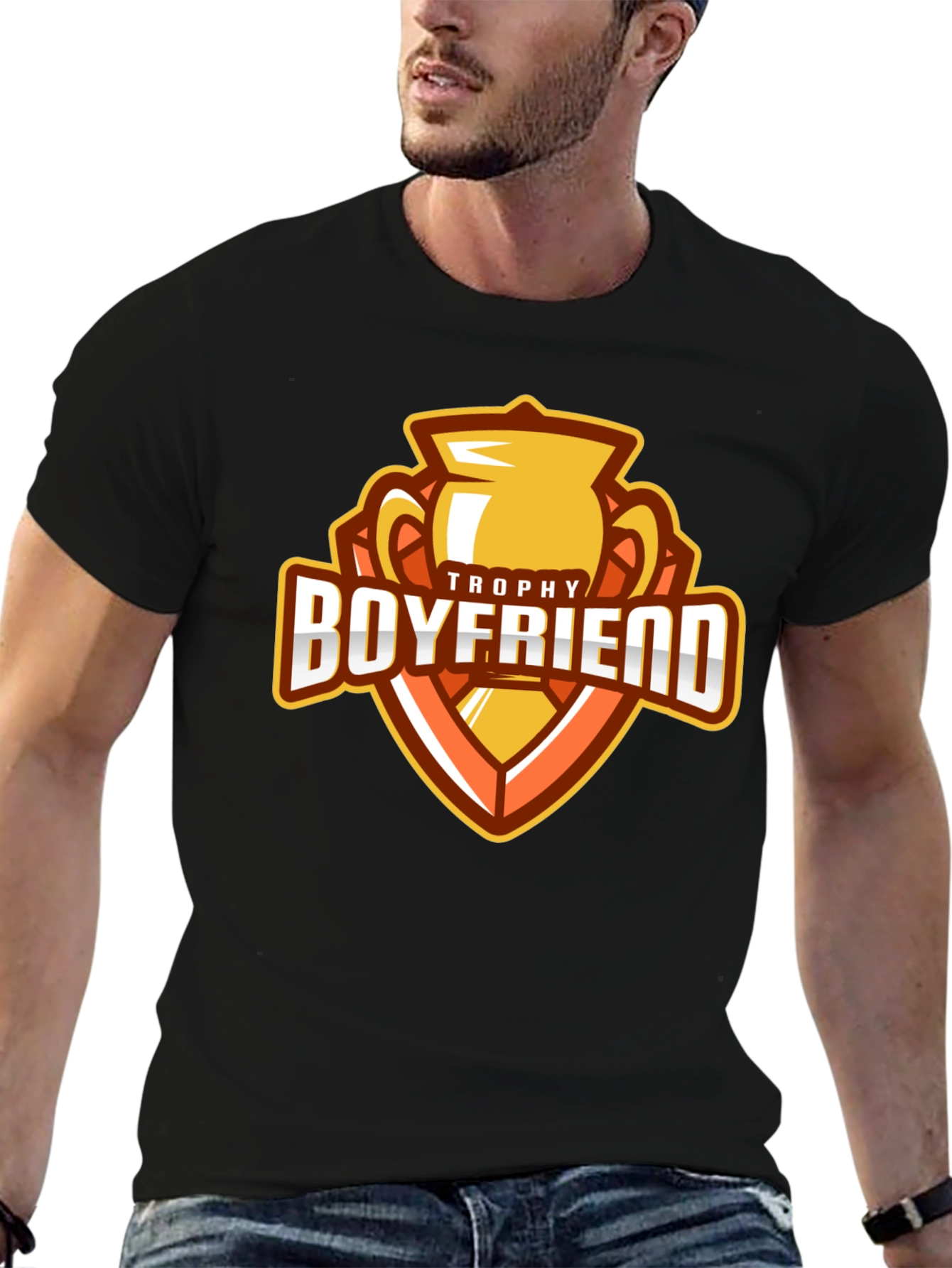 Trophy Boyfriend Graphic Tee - Novelty Mens T-Shirt