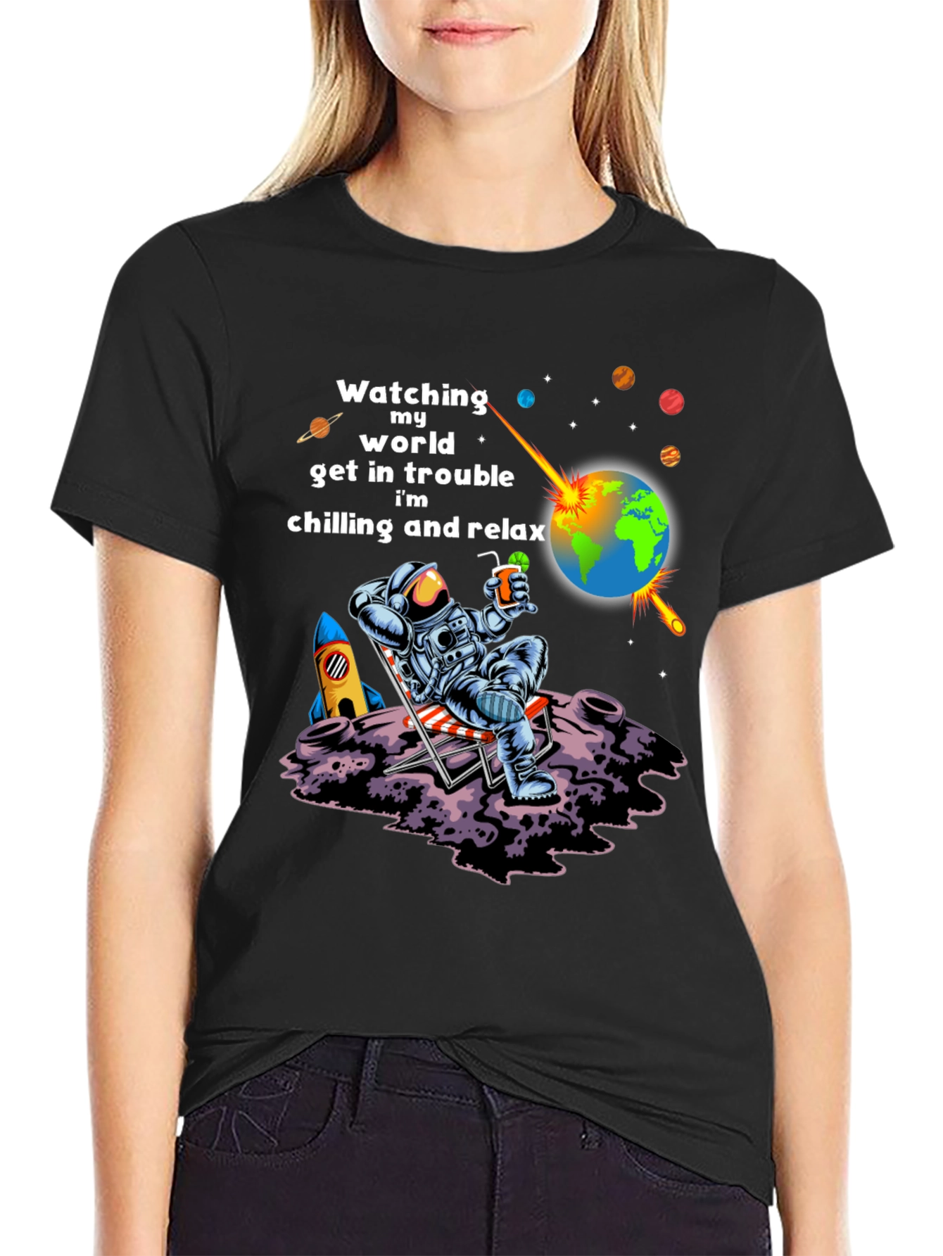 Astronaut Chilling T-Shirt