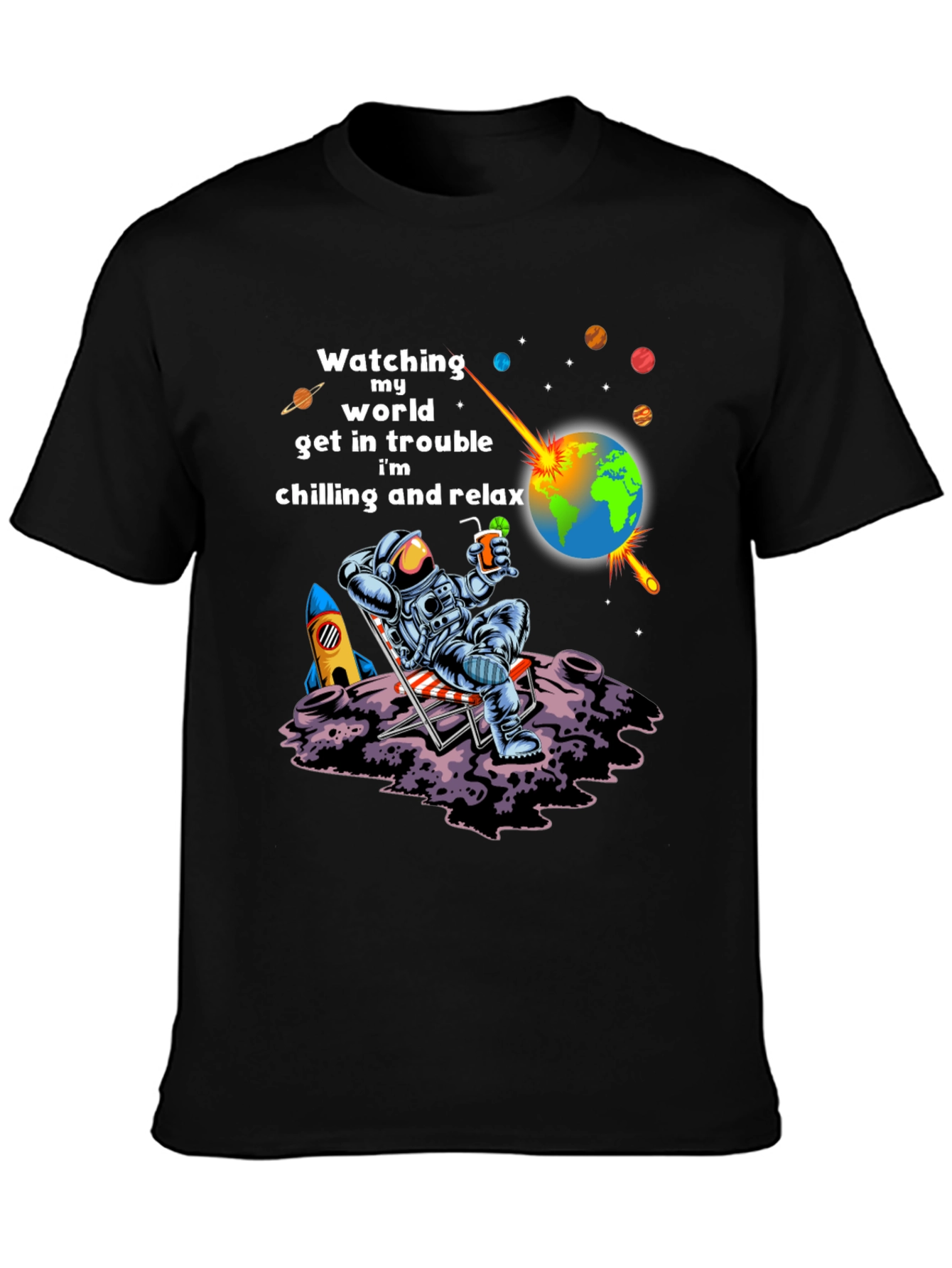 Astronaut Chilling T-Shirt