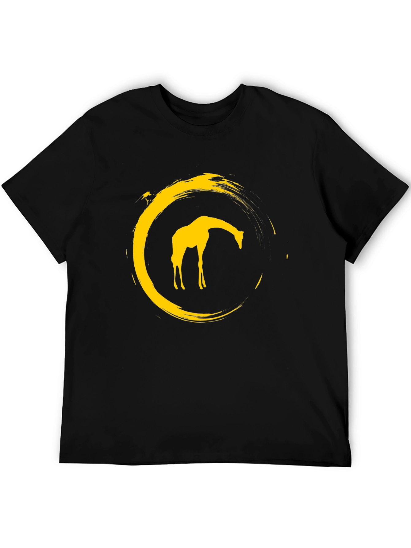 Giraffe Circle Graphic Tee - Modern Stylish Design