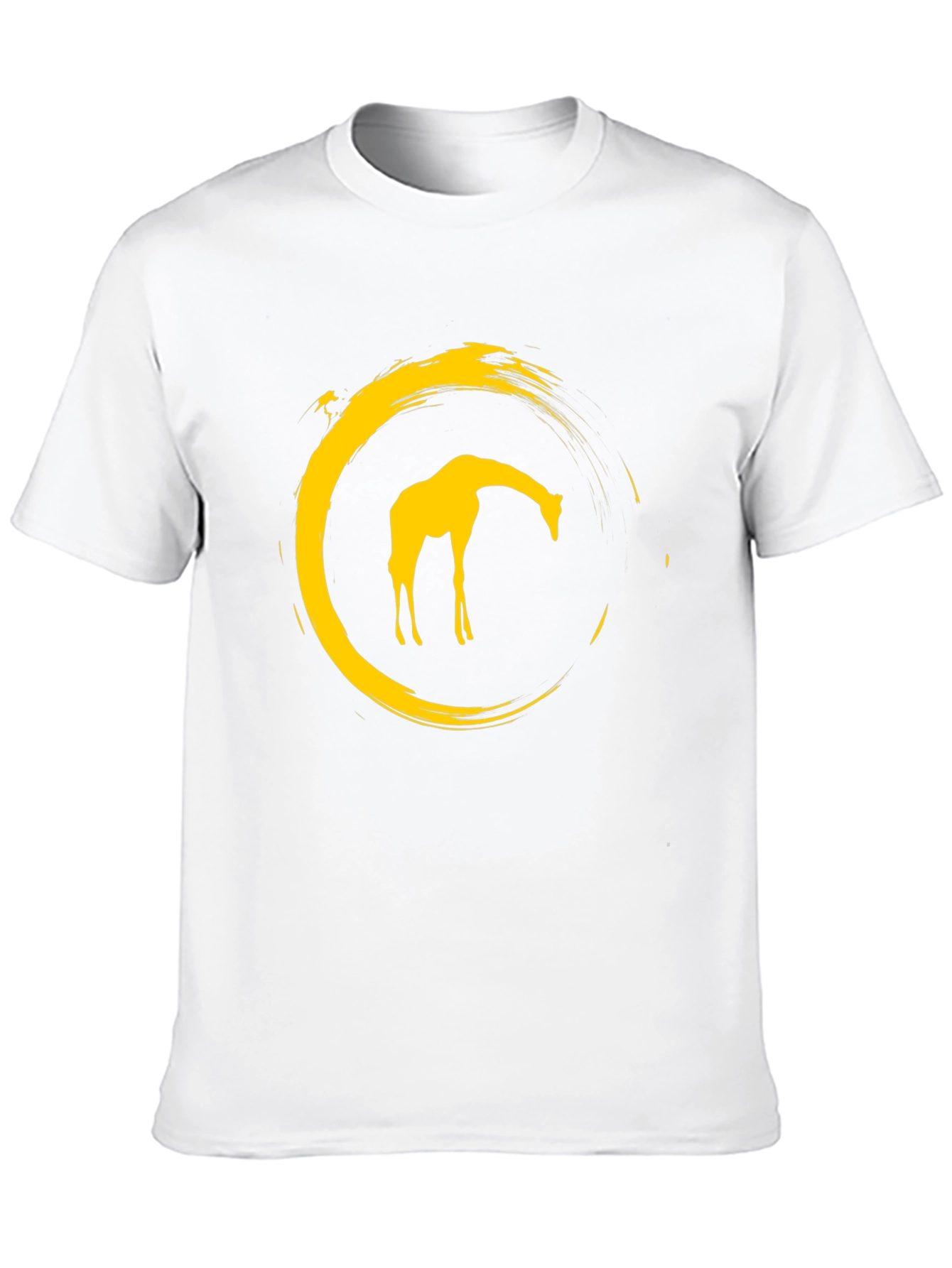 Giraffe Circle Graphic Tee - Modern Stylish Design