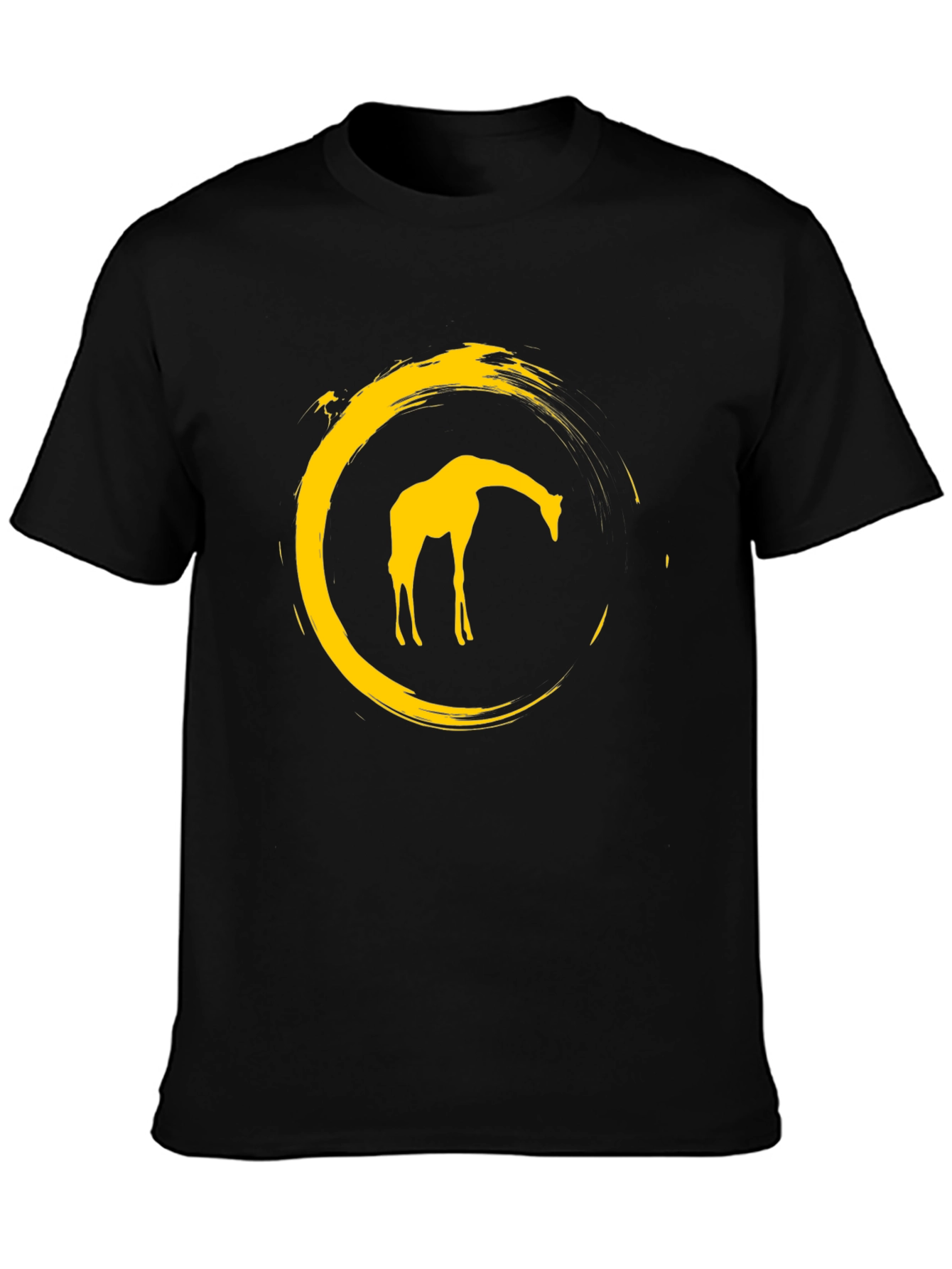 Giraffe Circle Graphic Tee - Modern Stylish Design