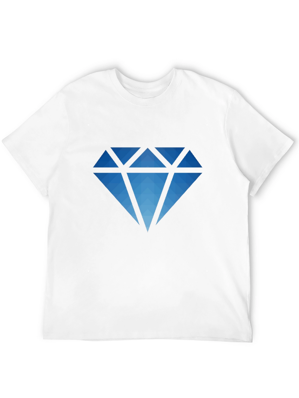 Geometric Diamond Graphic Black T-Shirt