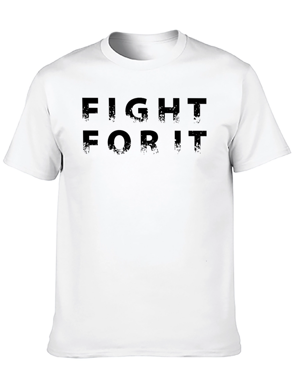 Fight For It Black Graphic Tee