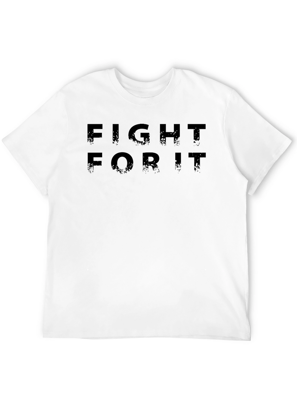 Fight For It Black Graphic Tee