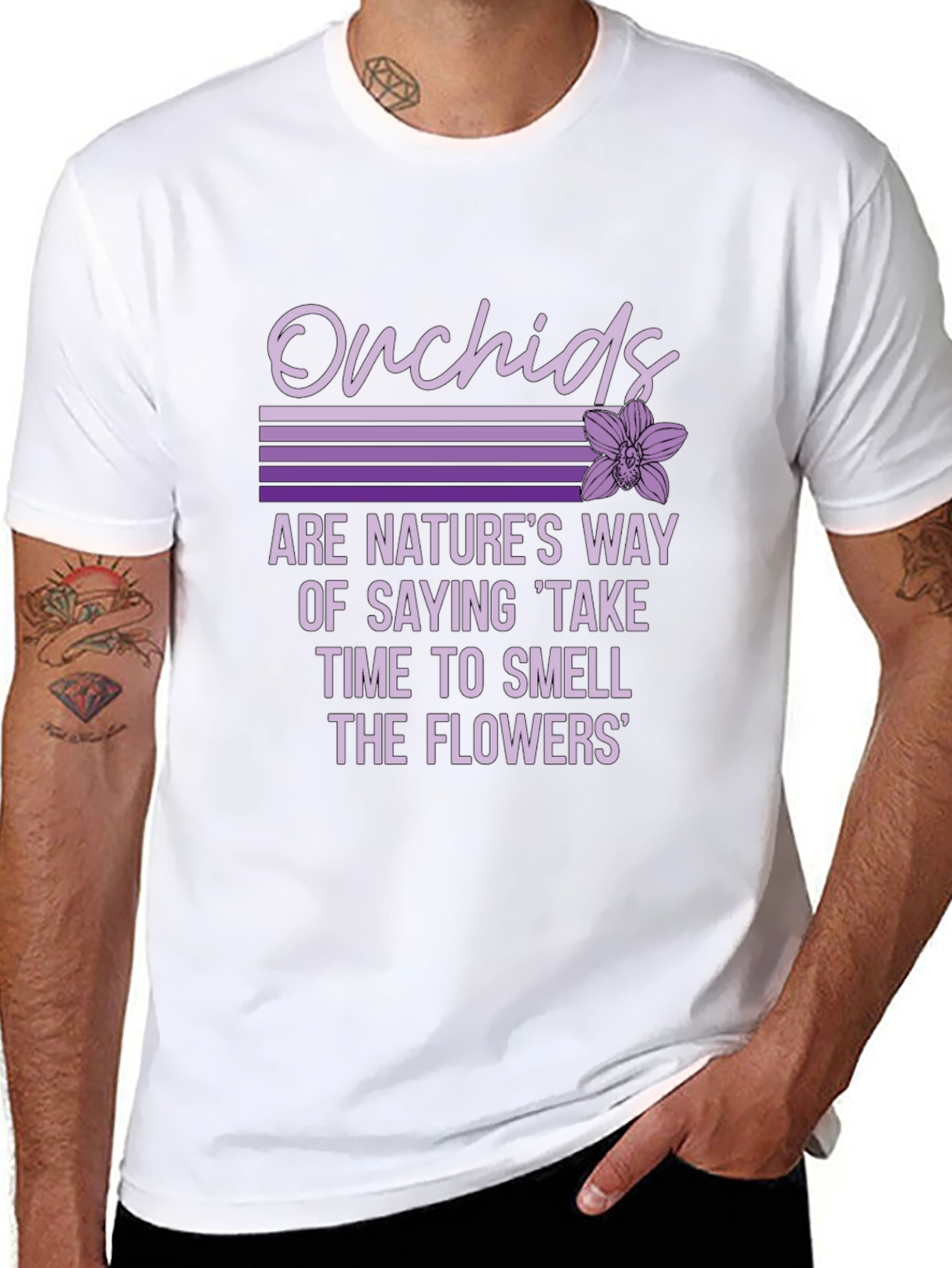 Orchids Natures Way Graphic T-Shirt