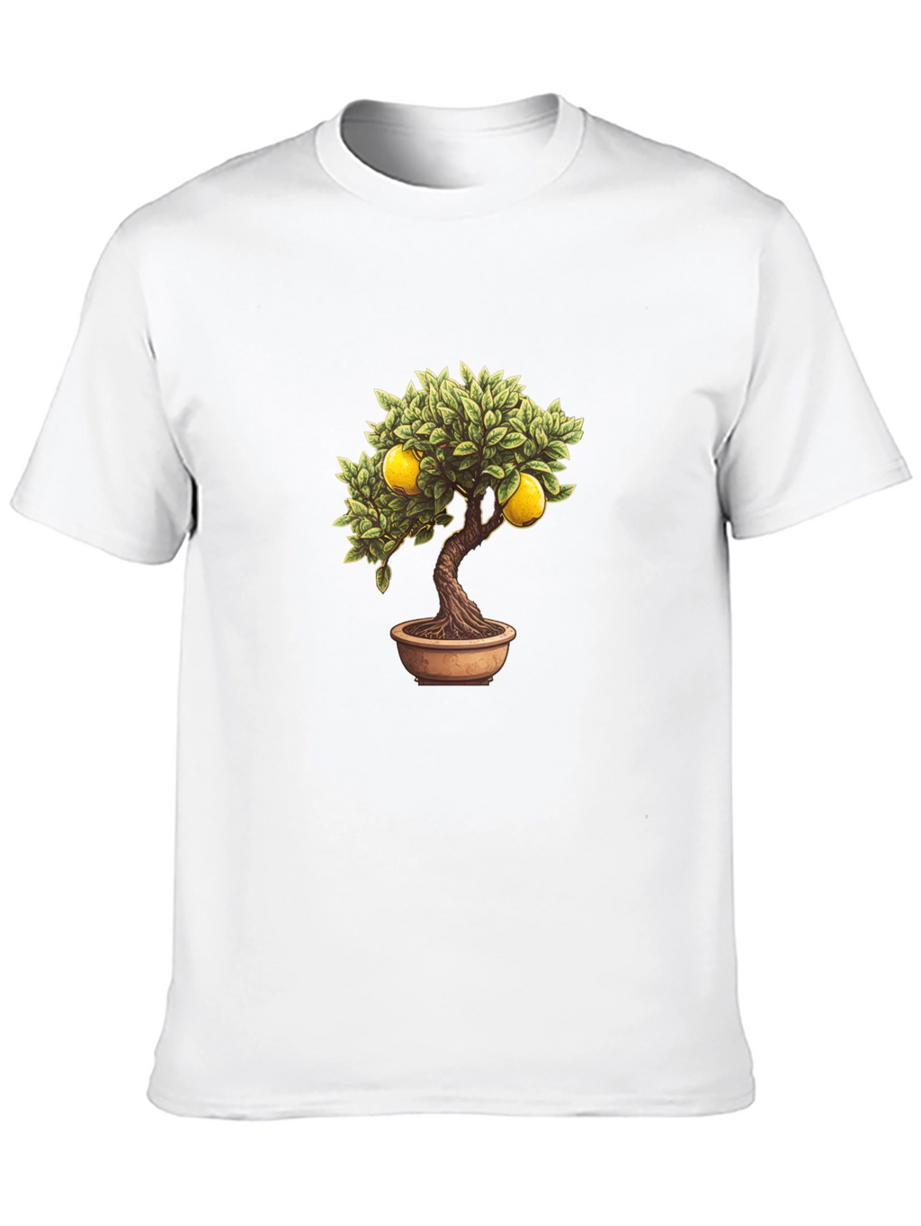 Lemon Bonsai Tree Graphic Tee - Black