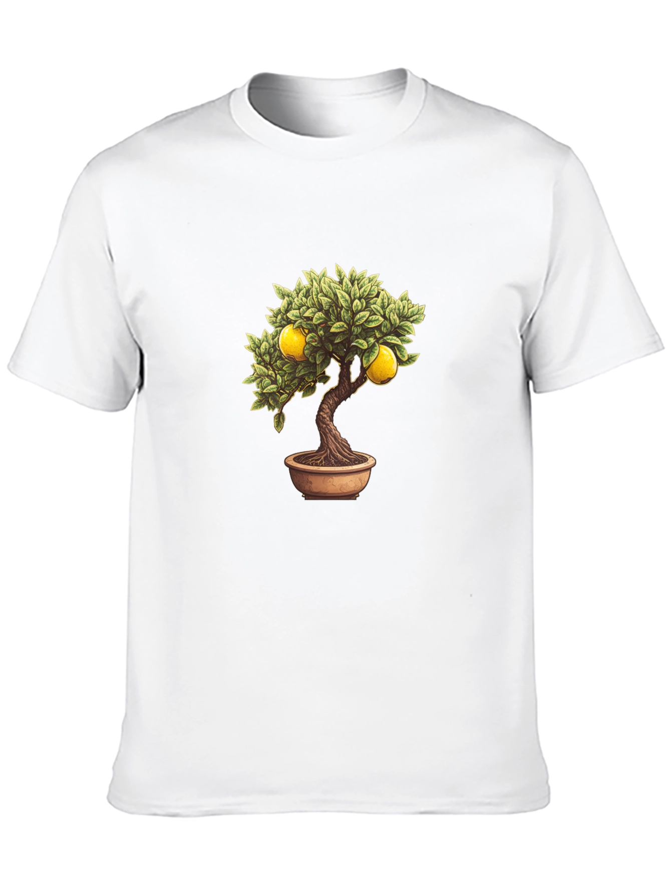 Lemon Bonsai Tree Graphic Tee - Black