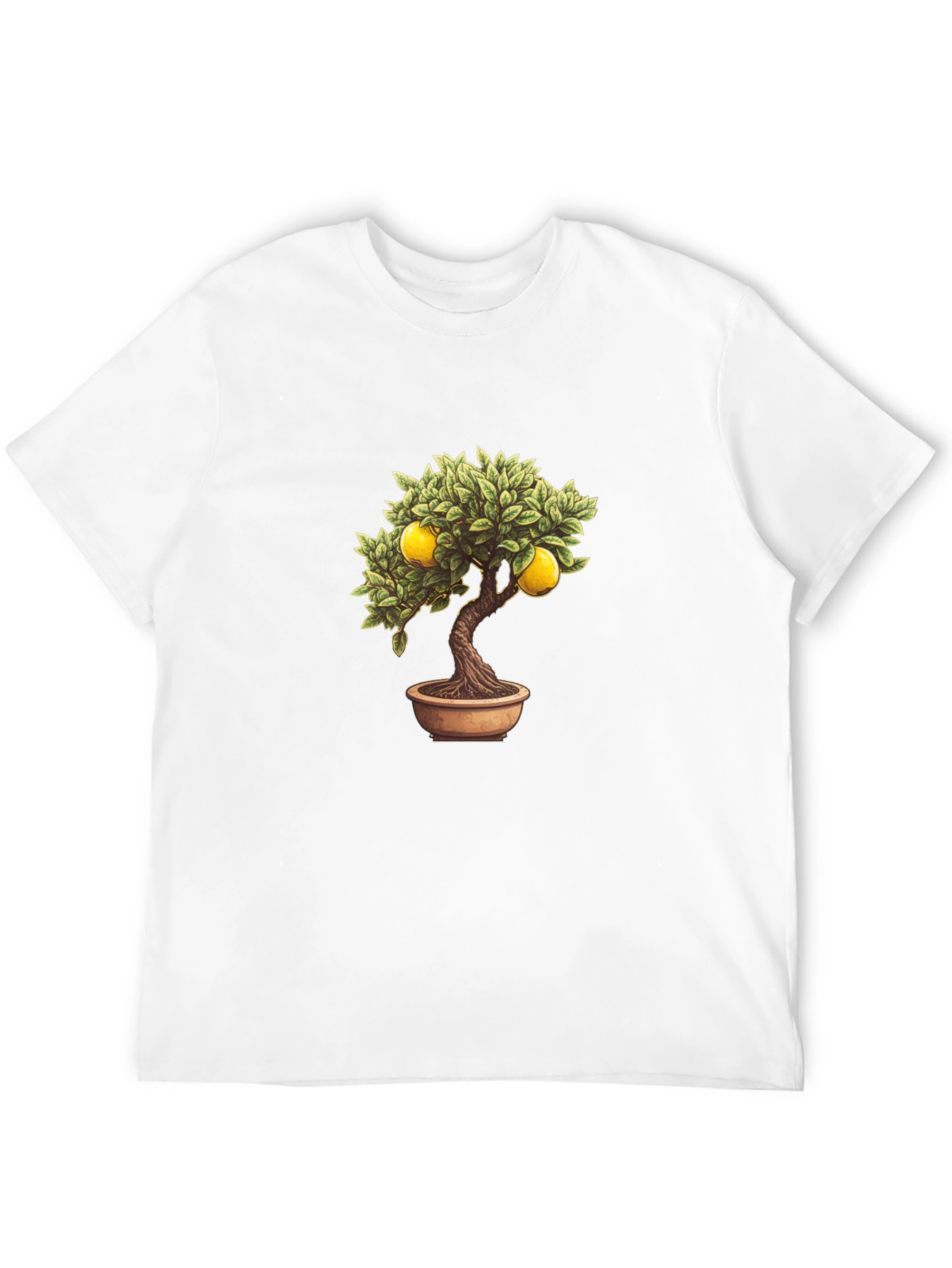 Lemon Bonsai Tree Graphic Tee - Black