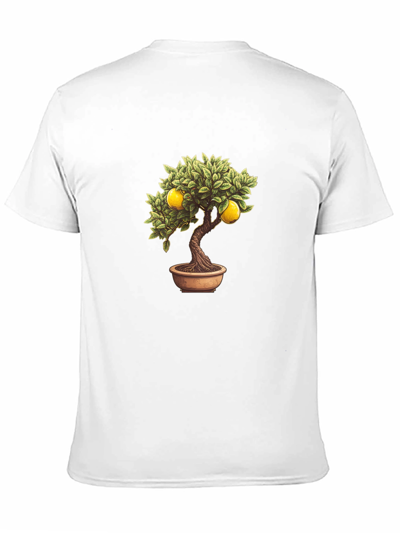 Lemon Bonsai Tree Graphic Tee - Black
