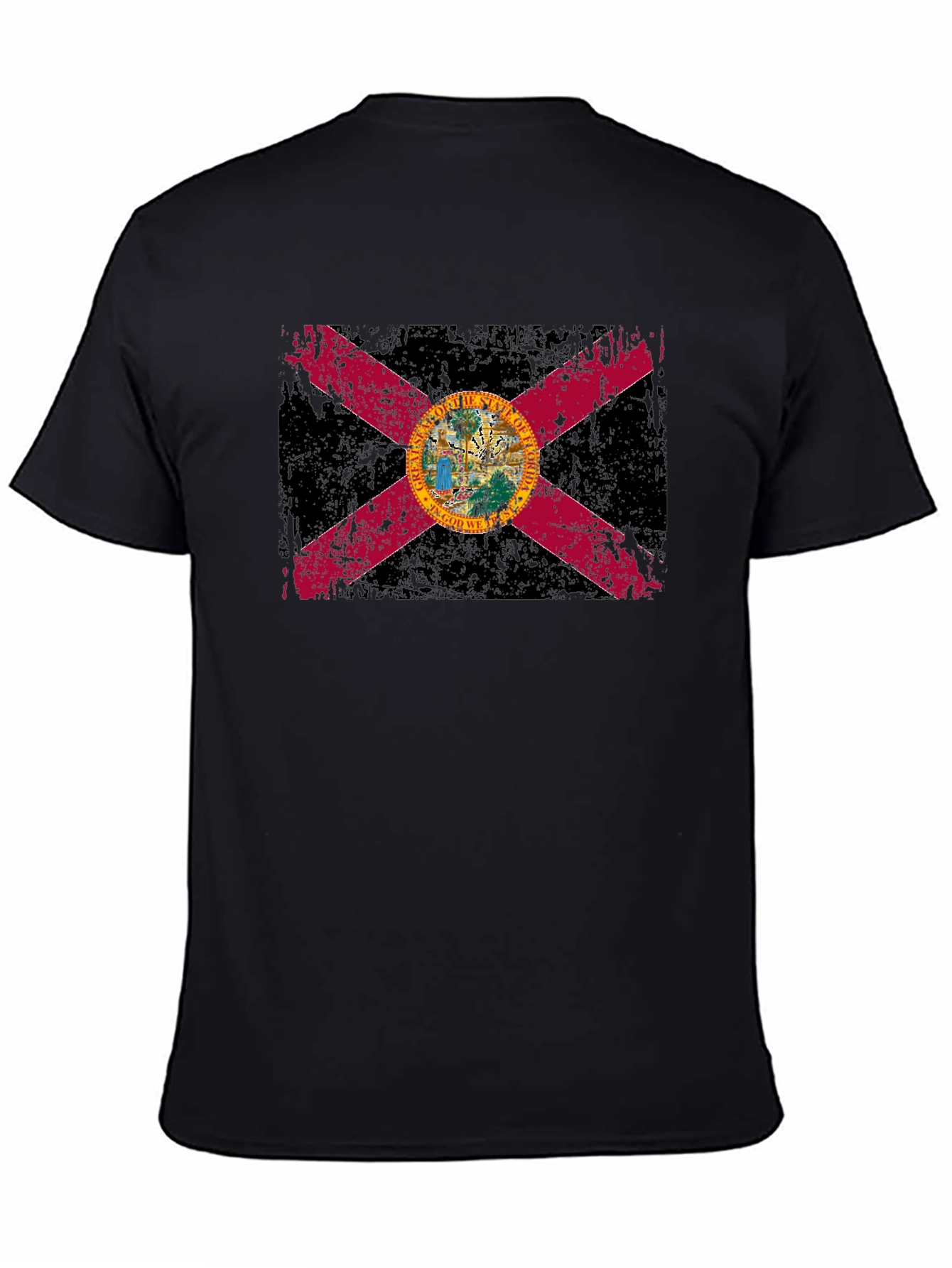 Florida Flag Grunge T-Shirt - Distressed Vintage Style