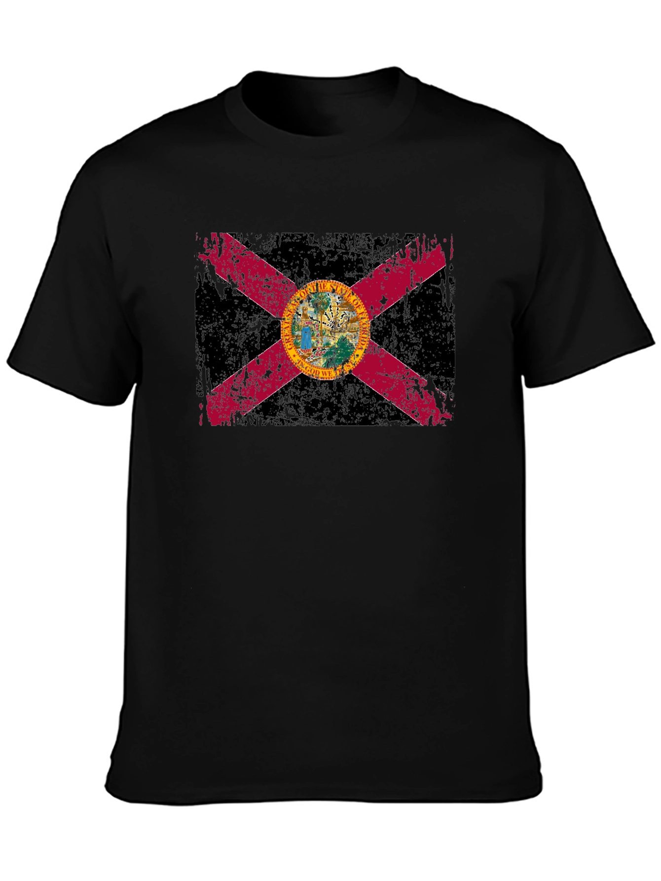 Florida Flag Grunge T-Shirt - Distressed Vintage Style