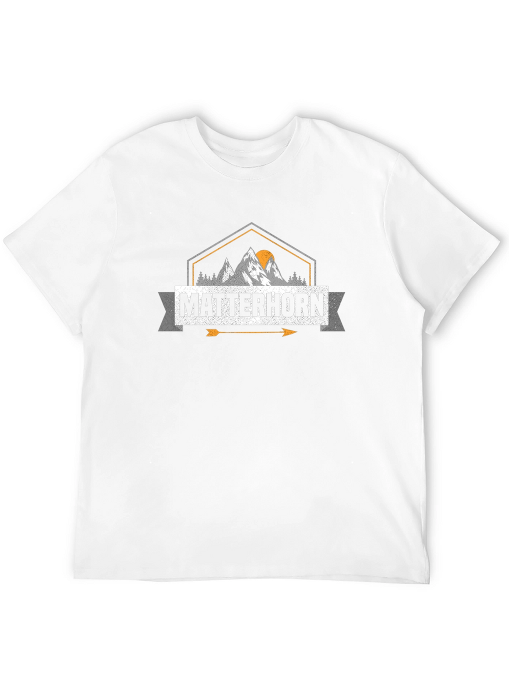 Matterhorn Mountain Graphic Tee - Unisex Black T-Shirt