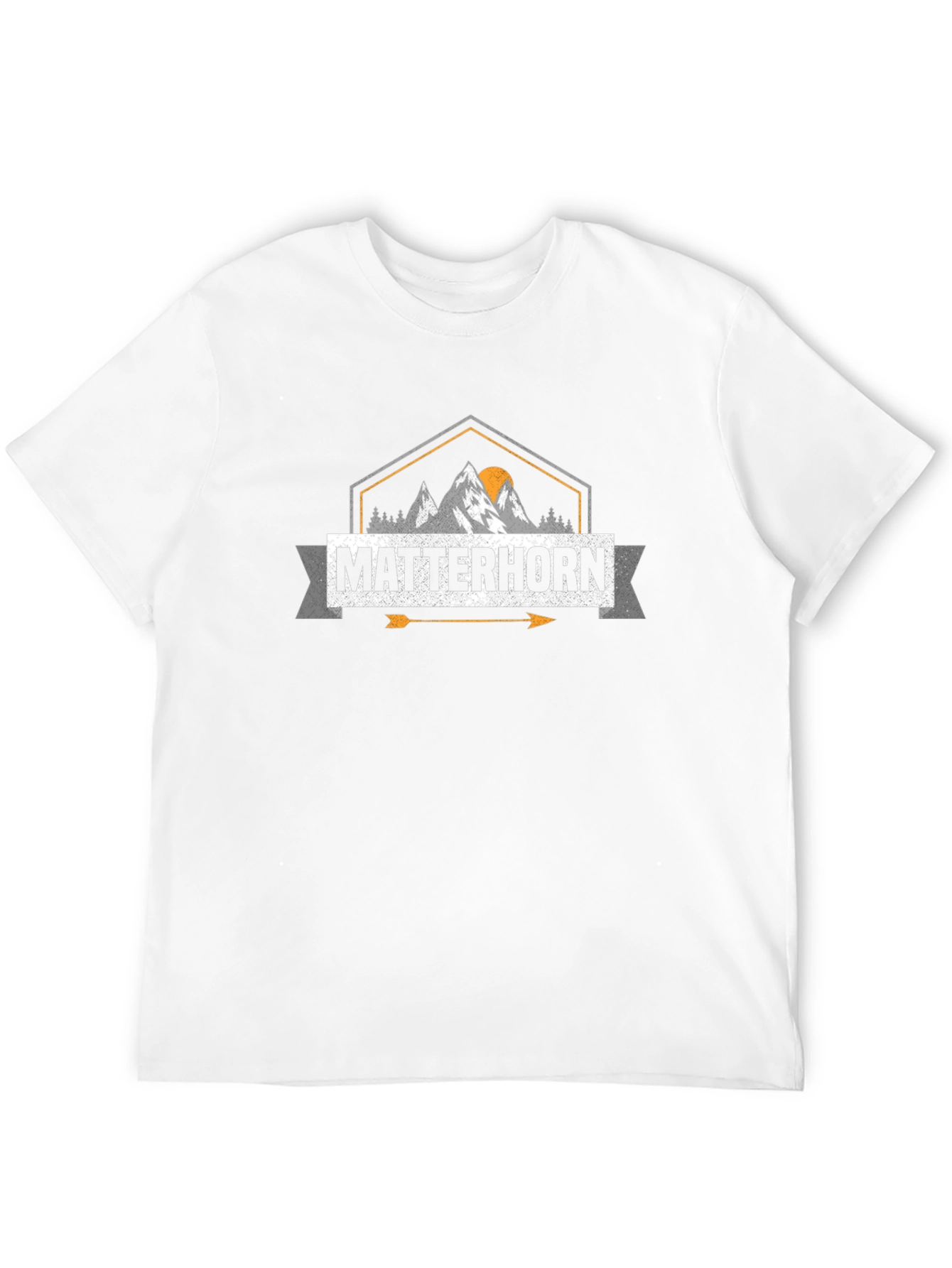 Matterhorn Mountain Graphic Tee - Unisex Black T-Shirt