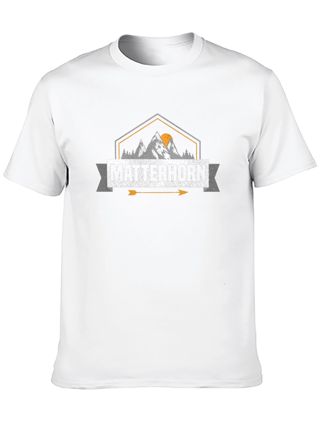 Matterhorn Mountain Graphic Tee - Unisex Black T-Shirt
