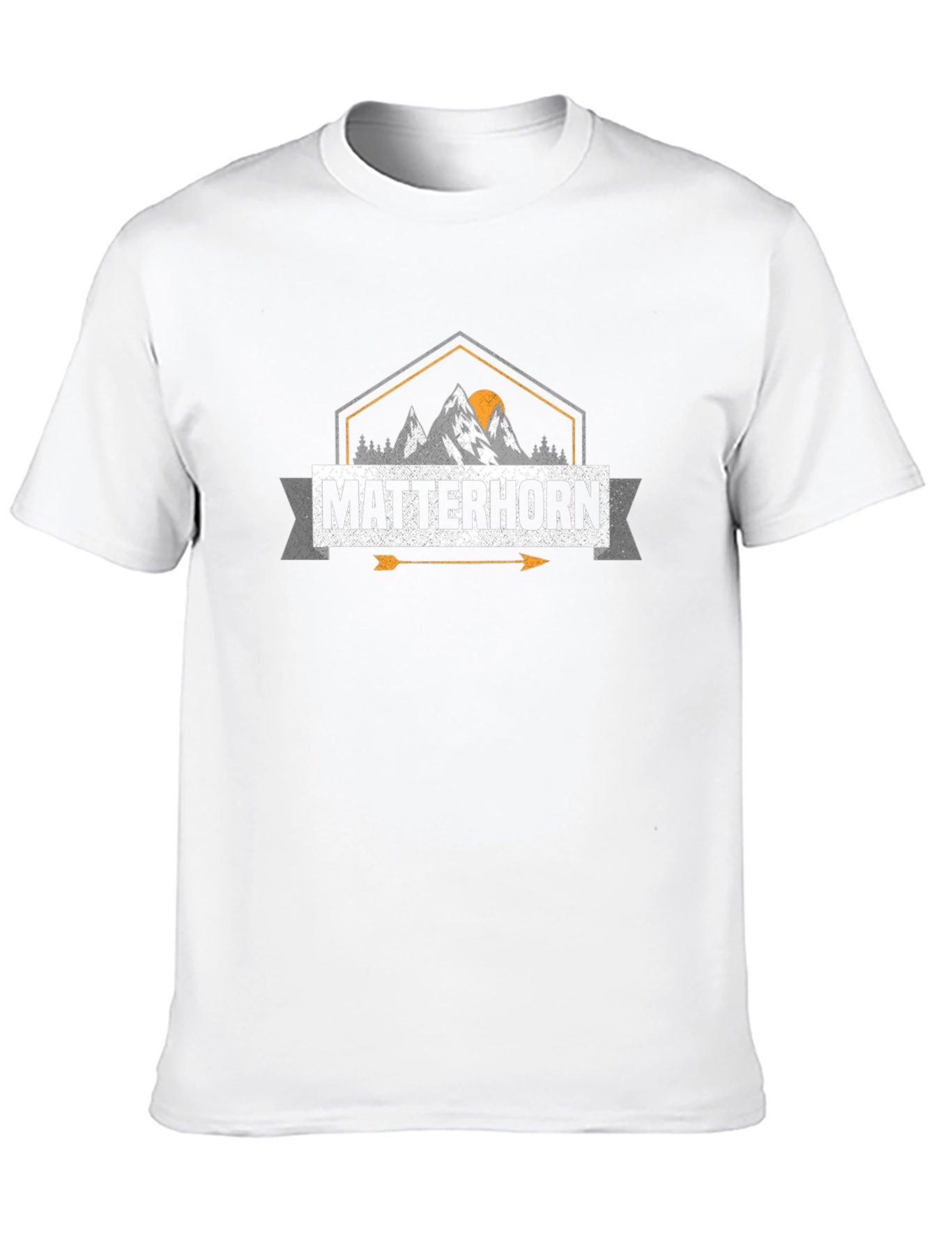 Matterhorn Mountain Graphic Tee - Unisex Black T-Shirt