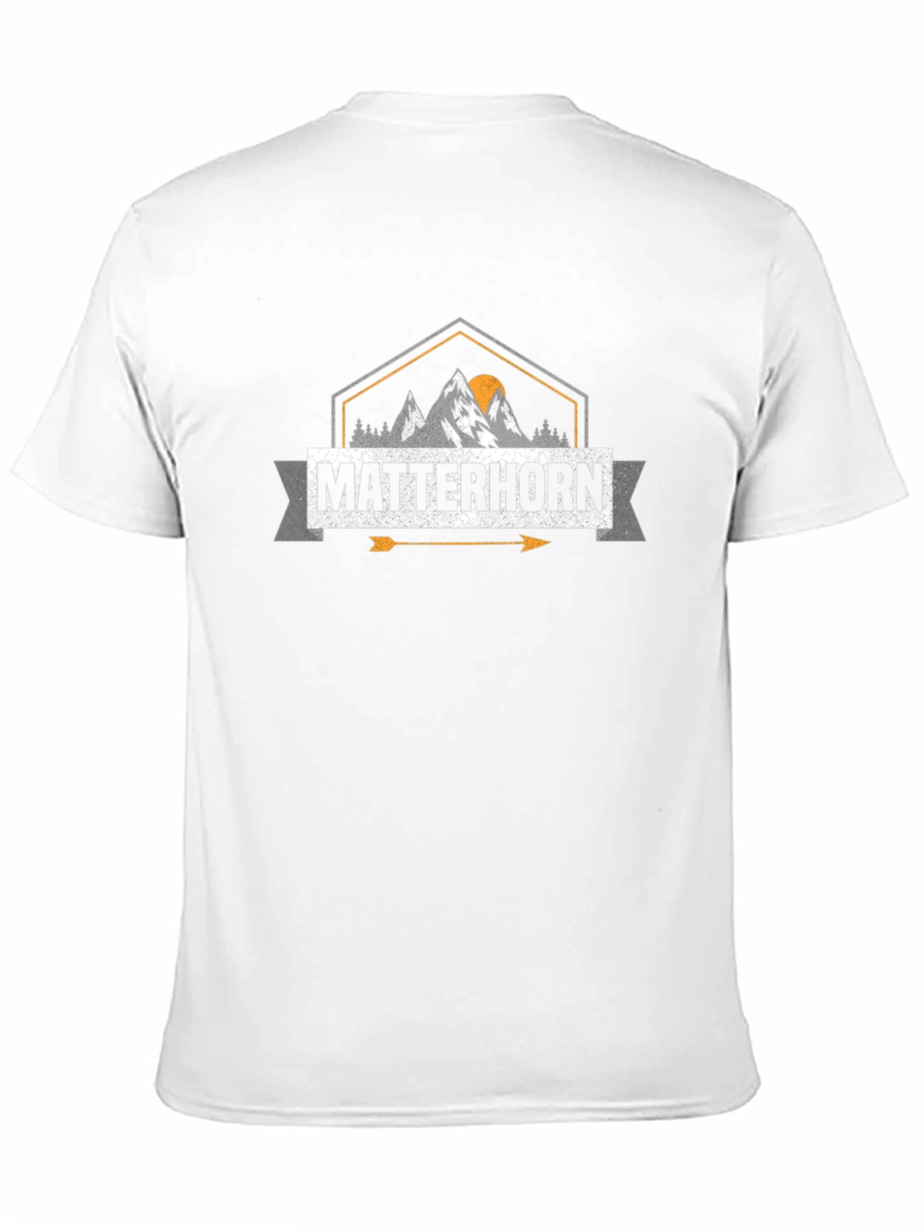 Matterhorn Mountain Graphic Tee - Unisex Black T-Shirt