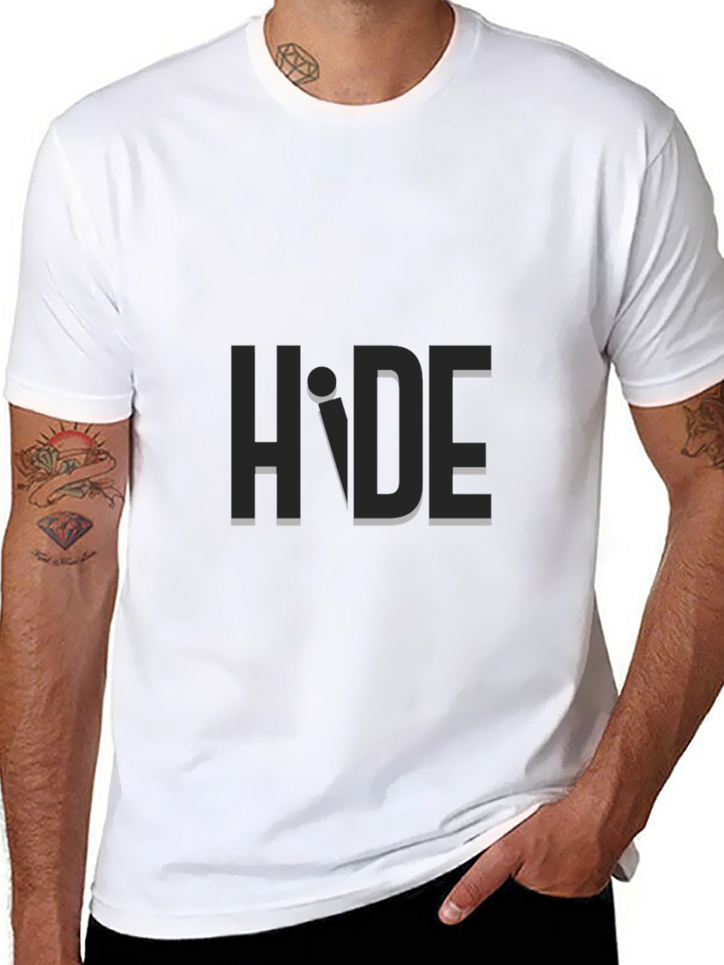 Hide Graphic T-Shirt - Modern Minimalist Tee