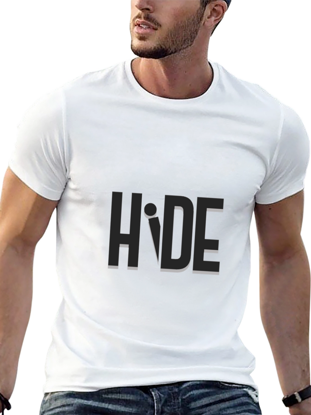 Hide Graphic T-Shirt - Modern Minimalist Tee